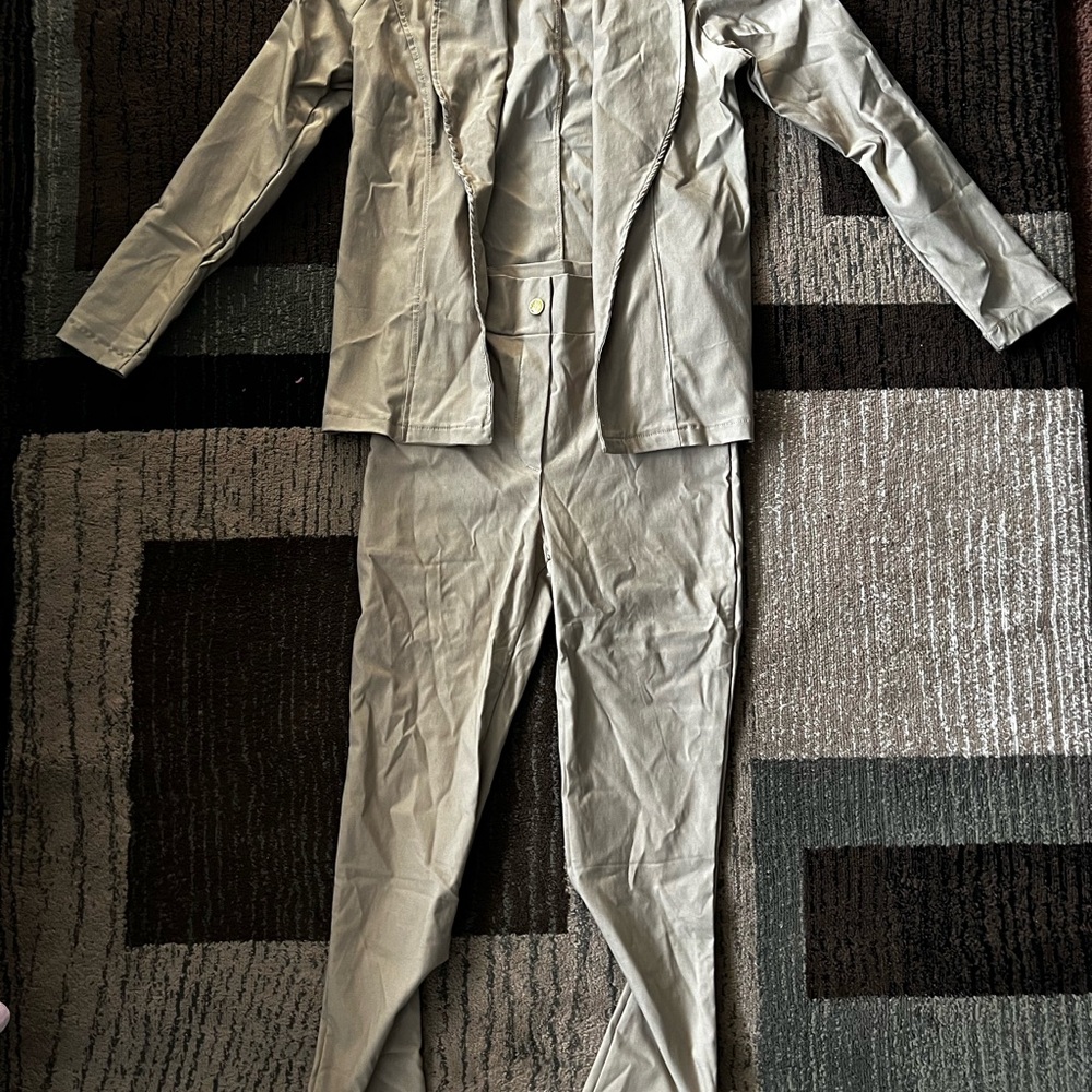 Stylish Tan Two-Piece Suit